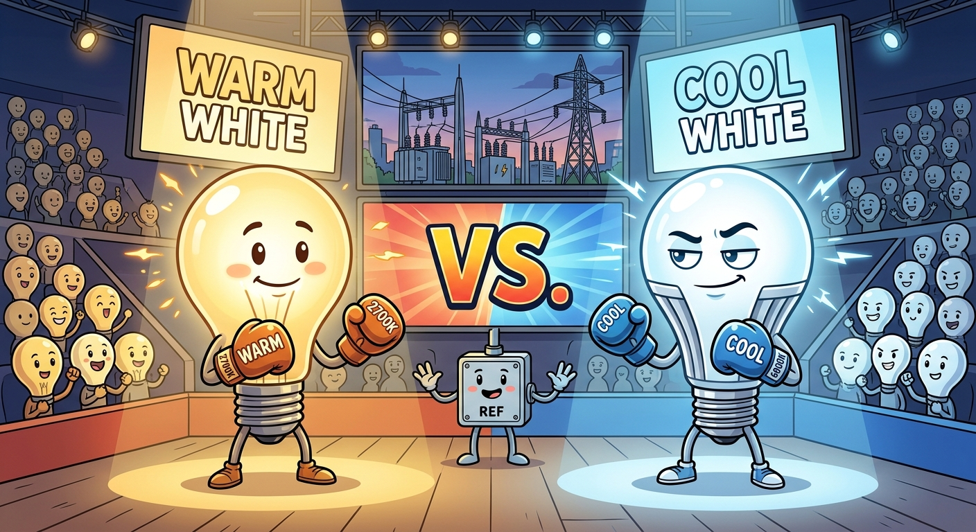 Warm White Bulb vs Cool White Bulb