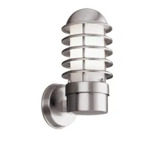 Wall Lighting - Searchlight Louvre Outdoor Wall Light Steel Metal & Polycarbonate (051)