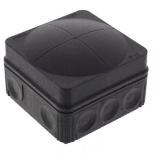 Wiska COMBI 108/5 LG Waterproof Junction Box (Black)
