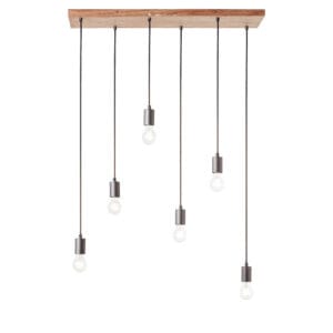 Ceiling Pendants - Endon Stellan 6lt Linear Pendant (101684)