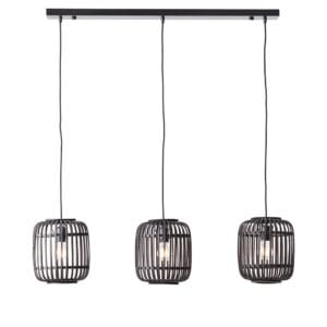 Ceiling Pendants - Endon Mathias 3lt Linear Pendant (101698)