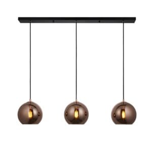 Ceiling Pendants - Endon Boli 3lt Linear Pendant (102929)