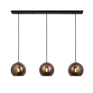 Ceiling Pendants - Endon Boli 3lt Linear Pendant (102929)