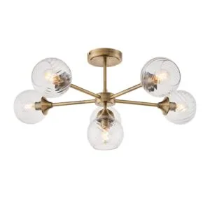 Ceiling Lighting - Endon Allegra 6lt Semi Flush (103171)
