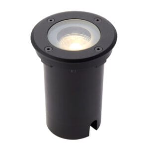 Saxby Pillar round Black IP65 7W
