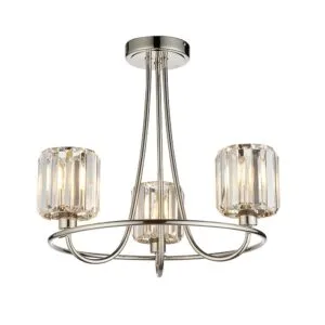 Ceiling Lighting - Endon Berenice 3lt Semi Flush (104107)
