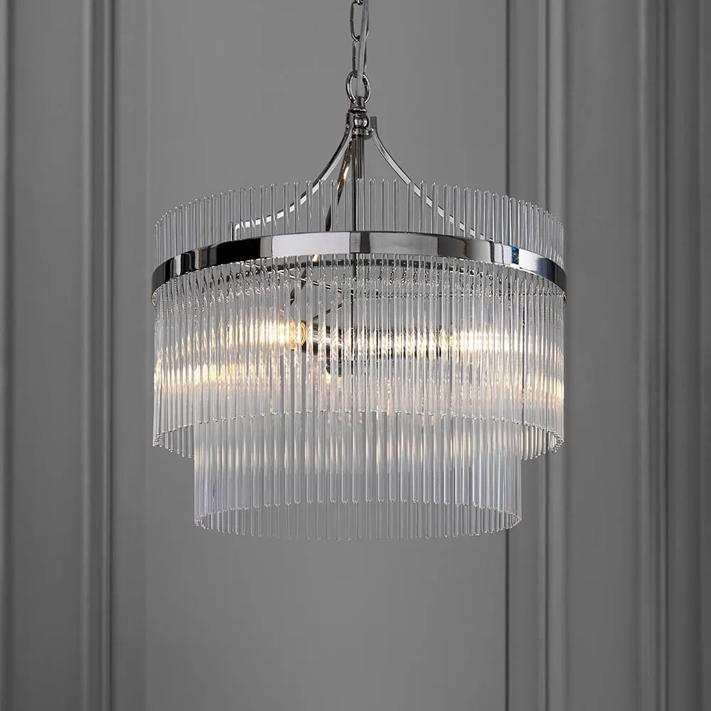 Ceiling Pendants - Endon Marietta 3lt Pendant (104113) - View 2