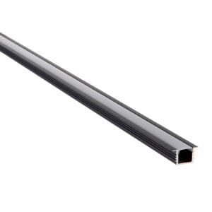 Saxby Extrusion - Saxby Rigel Recessed 2m Aluminium Profile/Black (108286)