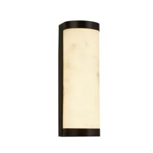 Wall Lighting - Searchlight Nile LED Wall Light Matt Black Metal & Marbleised Resin (10887BK)