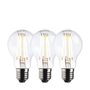 Endon E27 LED filament GLS - 3 pack Dimmable