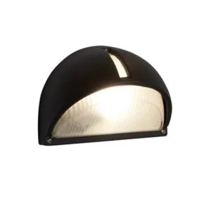 Wall Lighting - Searchlight Kentucky LED Outdoor Wall Light Black Frosted IP44 (130)