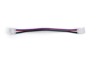 Accessories - Integral Connector For Flexible Strip-To-Strip Corner Connections With 150Mm Cable For Premium Cob Rgbw Strip 1Pc Pack (ILSTAA506)