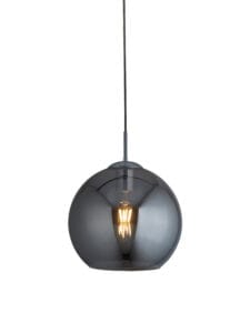 Ceiling Pendants - Searchlight Balls Pendant Chrome Metal & Smoked Glass (1621SM)
