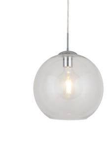 Ceiling Pendants - Searchlight Balls Pendant Chrome Metal & Clear Glass (1632CL)