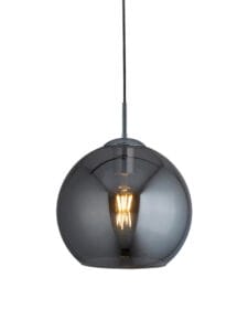 Ceiling Pendants - Searchlight Balls Pendant Chrome Metal & Smoked Glass (1632SM)