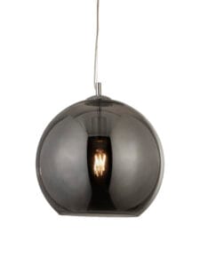 Ceiling Pendants - Searchlight Balls Pendant Chrome Metal & Smoked Glass (1635SM)