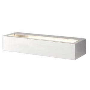 Wall Lighting - Searchlight Serenity LED Rectangle Wall Bracket Chrome & Frosted Glass (1781CC)