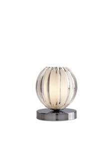 Table Lamps - Searchlight Claw Touch Table Lamp Chrome Metal Acrylic & Frosted Glass (1811CL)
