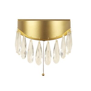 Wall Lighting - Searchlight Jewel 2Lt Wall Light Gold Metal & Crystal (19211-2GO)