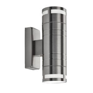 Searchlight Metro Outdoor Wall Light Stainless Steel Metal & Glass