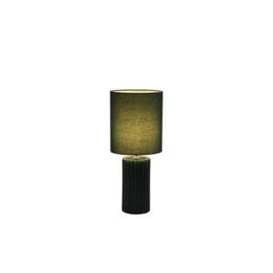 Table Lamps - Searchlight Groove 1Lt Table Lamp Olive Green with matching Shade (22353GR)