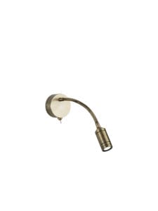 Wall Lighting - Searchlight Flexy Wall Light Antique Brass Metal (2256AB)