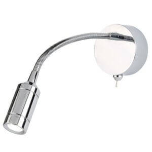 Wall Lighting - Searchlight Flexy Wall Light Chrome Metal (2256CC)