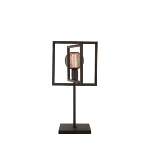 Table Lamps - Searchlight Plaza Table Lamp Matt Black Metal (23201-1BK)
