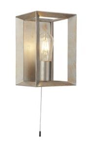 Wall Lighting - Searchlight Heaton Wall Light Brushed Gold/Silver Metal (2411SI)
