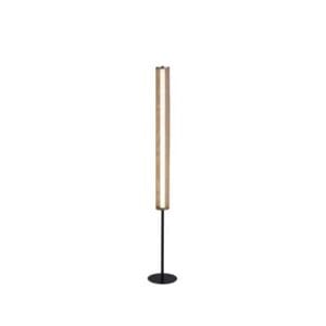 Floor Lamps - Searchlight Thread LED Floor Lamp Gold Mesh and Matt Black Metal (25153-1BK)