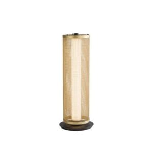 Table Lamps - Searchlight Thread LED Table Lamp Gold Mesh and Matt Black (25154-1BK)