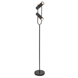 Floor Lamps - Searchlight Telescope 2Lt Floor Lamp Matt Black Metal (2792BK)