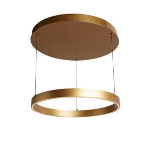 Ceiling Pendants - Searchlight Layla Gesture Control Pendant Gold Metal & Opal Acrylic (30411GO)
