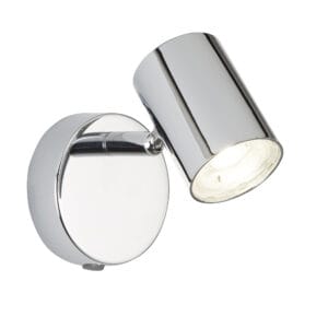 Wall Lighting - Searchlight Rollo Spotlight Wall Light Chrome Metal (3171CC)