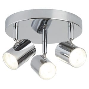 Searchlight Rollo 3Lt Round Spotlight Chrome Metal