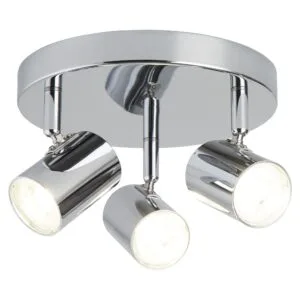 Spotlights - Searchlight Rollo 3Lt Round Spotlight Chrome Metal (3173CC)