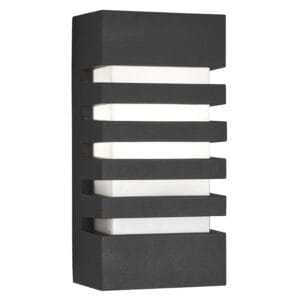 Wall Lighting - Searchlight Exeter Outdoor Wall Light Dark Grey Metal & Polycarbonate (3393GY)
