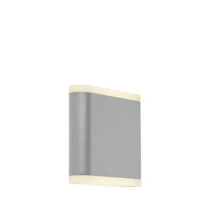 Wall Lighting - Searchlight Stratford Outdoor Wall Light Grey Metal & White Polycarb (3486GY)