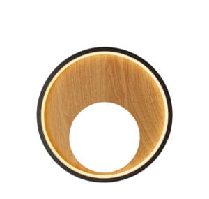 Wall Lighting - Searchlight Curio Wall Light Black Metal & Wood (36303-1BK)