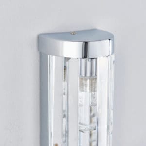 Saxby Lighting - Saxby Crystal 2lt wall IP44 18W (39629) - View 4