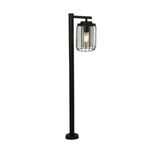 Bollards & Posts - Searchlight Reed 1Lt Post Light Black Metal and PC Shade (44611BK)
