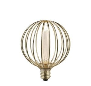 Decorative Bulbs - Searchlight Globe Lamp Gold Metal (4.5W 4000K) (46004GO)