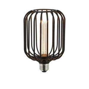 Decorative Bulbs - Searchlight Drum Lamp Black Metal (4.5W 4000K) (46005BK)