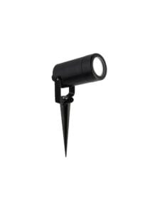 Searchlight Spikey Outdoor Coastal Spotlight Black Polycarbonate