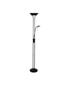 Floor Lamps - Searchlight Mother & Child Floor Lamp Matt Black Metal & Glass (5430BK)