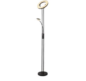 Floor Lamps - Searchlight Mother & Child Floor Lamp Matt Black Metal (55601BK)