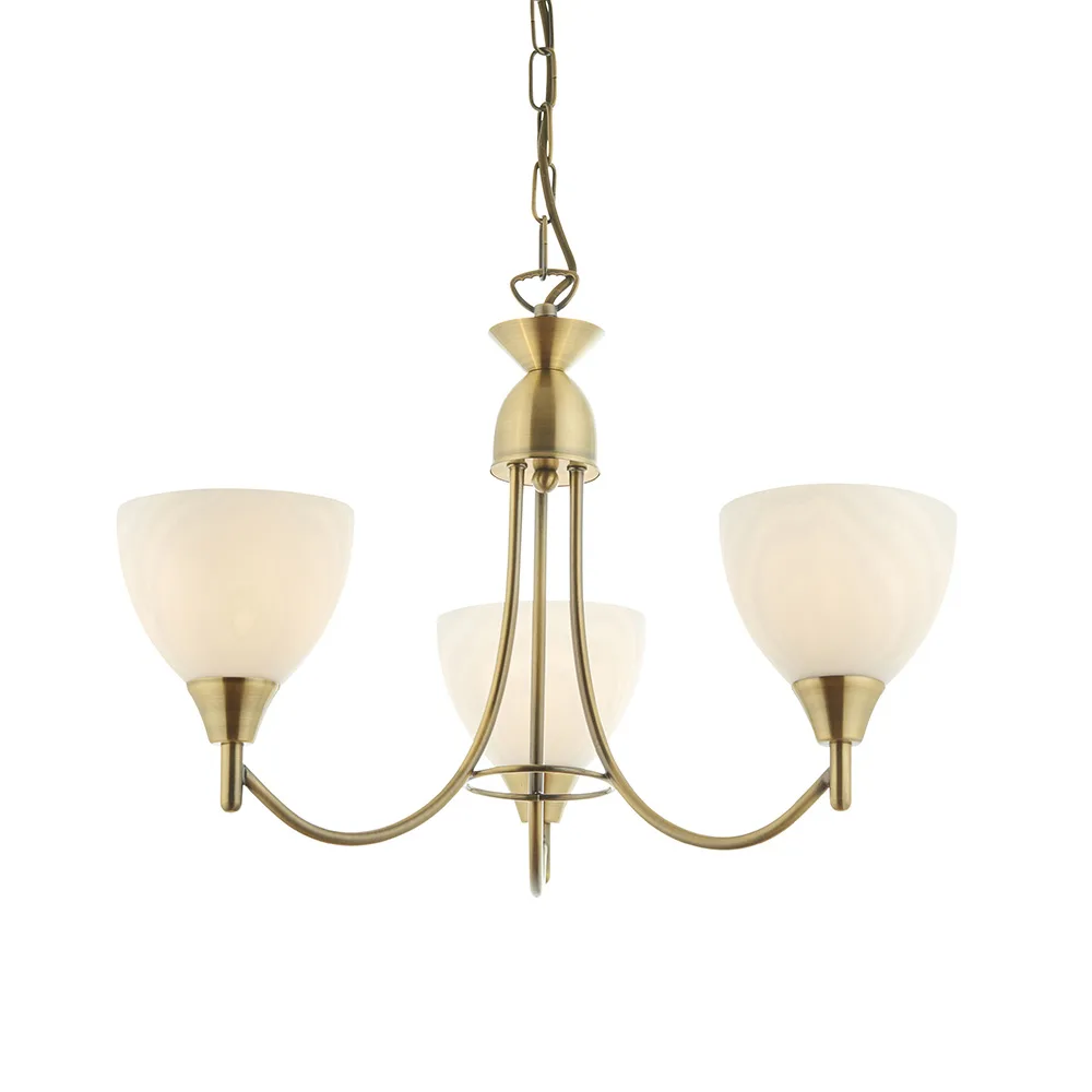 Ceiling Pendants - Endon Alton 3lt Pendant (1805-3AN)