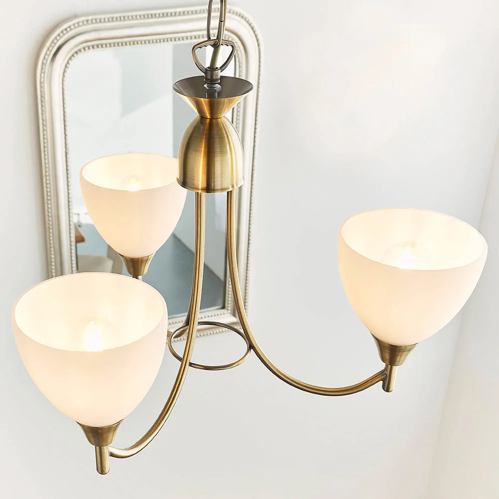 Ceiling Pendants - Endon Alton 3lt Pendant (1805-3AN) - View 2