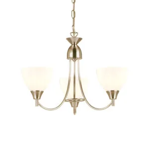 Ceiling Pendants - Endon Alton 3 Fitting Ceiling Pendant ( Nickel) (1805-3SC)