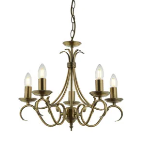 Ceiling Pendants - Endon Bernice 5lt Pendant (2030-5AN)
